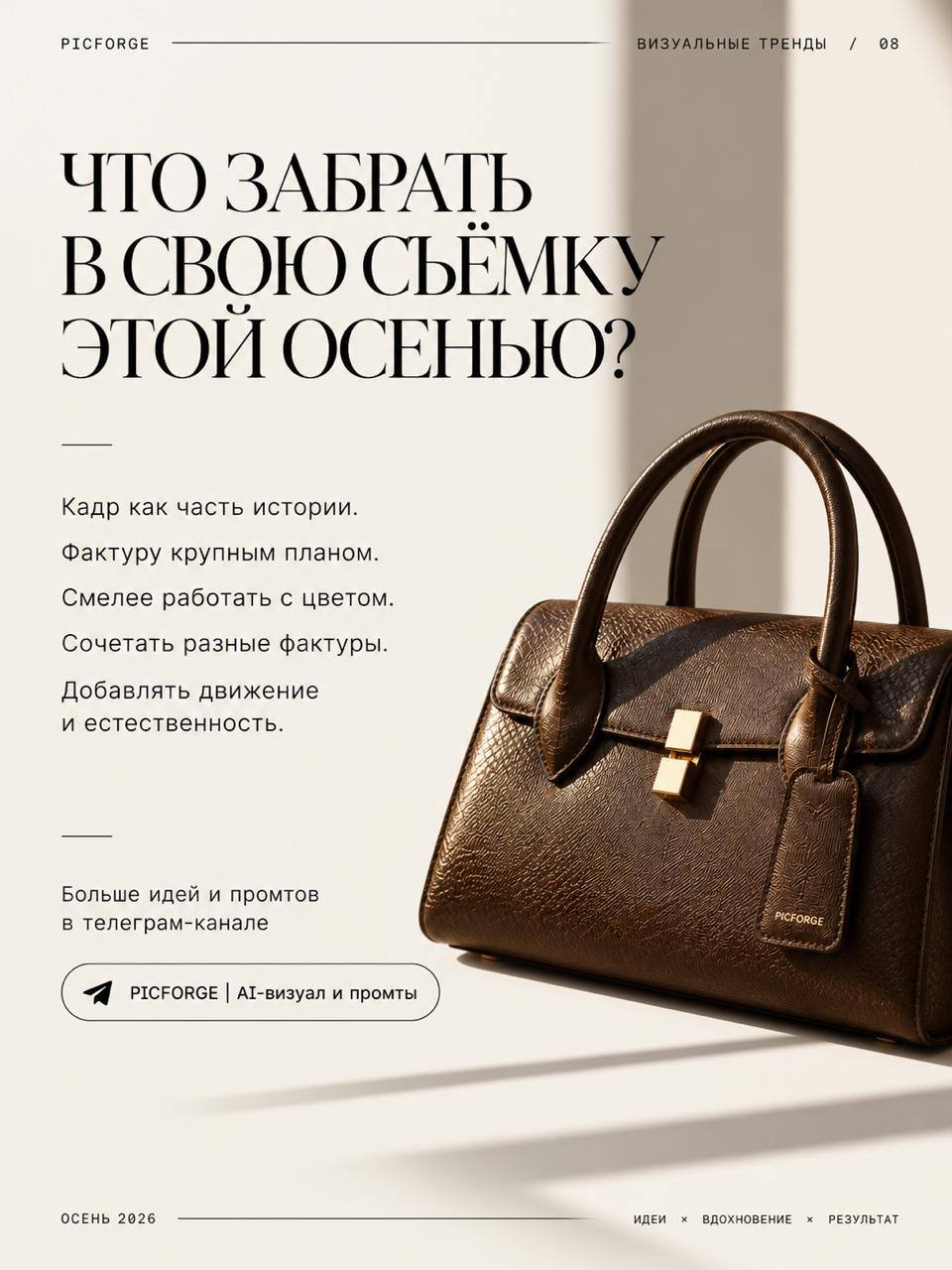 5 трендов, которые стоит попробовать в съёмках товаров этой осенью — иллюстрация 7