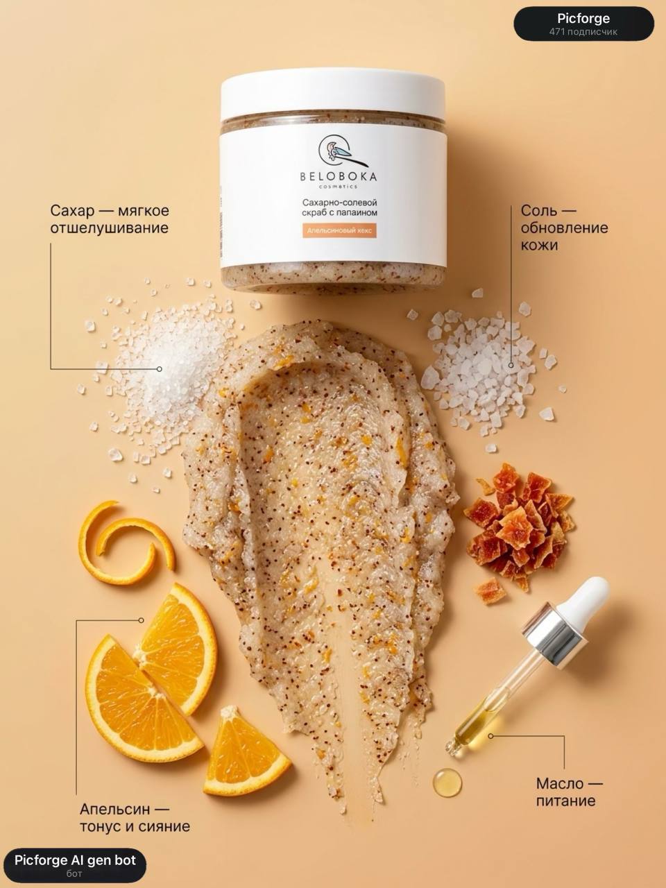 Как показать состав продукта за 1 картинку