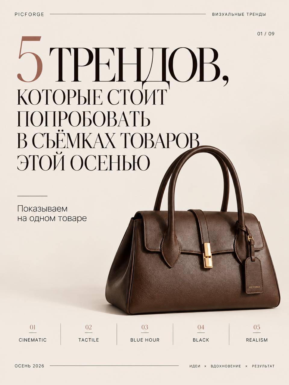 5 трендов, которые стоит попробовать в съёмках товаров этой осенью