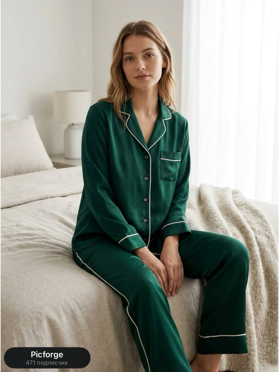 Пижама в кадре, где всё читается